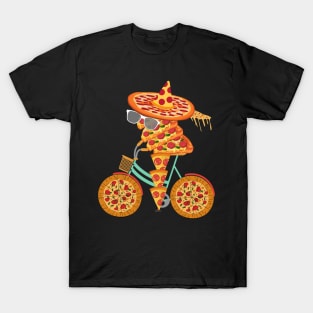 Pizzycle - Pizza Cycle Is Here!! (Dark edition) | Funny Pizza T-Shirt